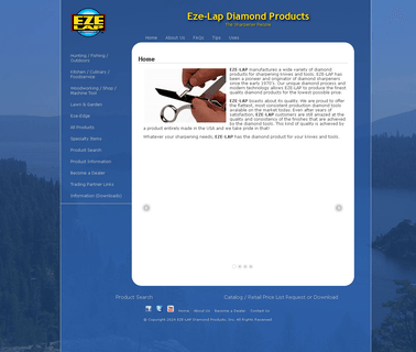 Eze-Lap Diamond Products knife sharpening and repair services