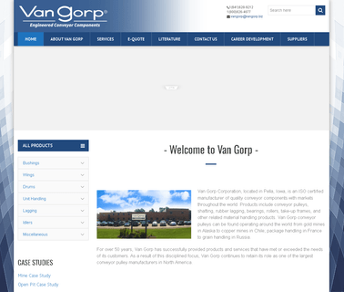 Van Gorp Corporation conveyor attachment