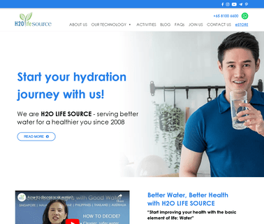 H2O Life Source Sea Pte water h2o