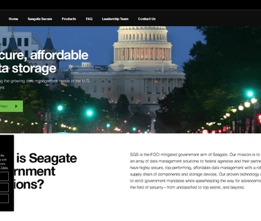 Seagate Government Solutions data flash drive