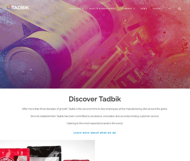 Home - Tadbik packaging label design