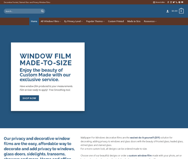 Decorative Window Film, Adhesive cling