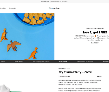 Home - Travel Tray snacks can