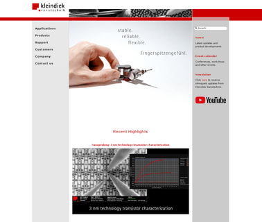 Kleindiek Nanotechnik and instrument control