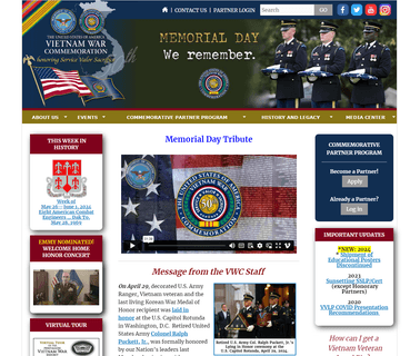 The United States of America Vietnam War Commemoration primary mirror