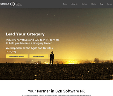 Catapult Pr-Ir Public Relations Agency for B2B Tech Firms media tech support
