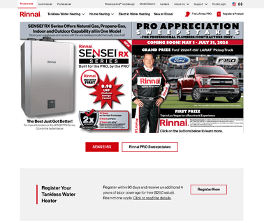 Rinnai Corporation rinnai tankless