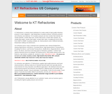 Kt Refractories Us ceramic pipes