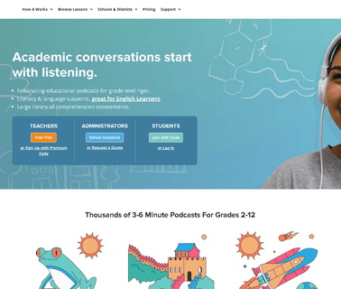 Home - Listenwise free studies