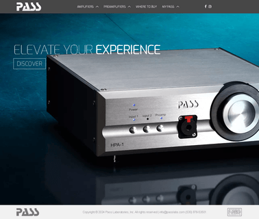 Pass Laboratories audio preamp