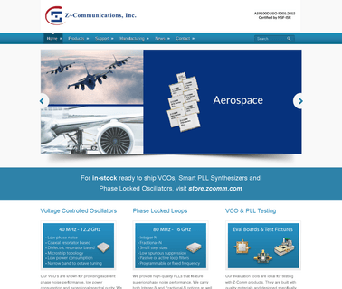 Z-Communications the World Leader in Vcos & Plls fixtures including