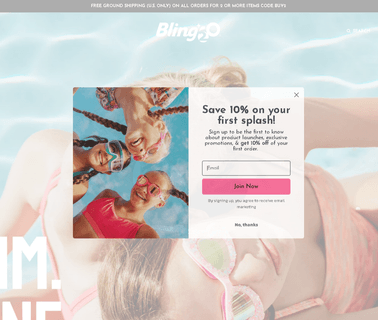 Shop Bling2O; Novelty Swim Goggles for All Ages; Us coated silicone
