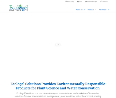Ecologel Usa environmentally friendly building products