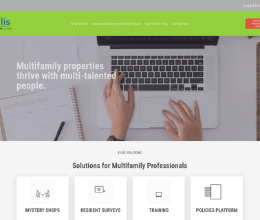 Ellis Partners; Apartment Mystery Shops, Resident training solution