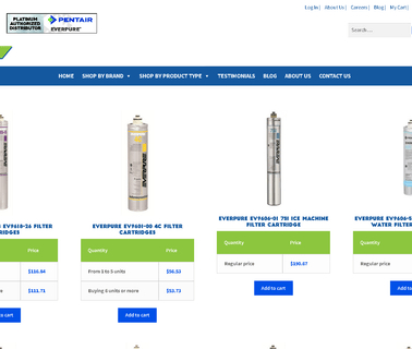 Filter Pure Systems antibiotics feed water