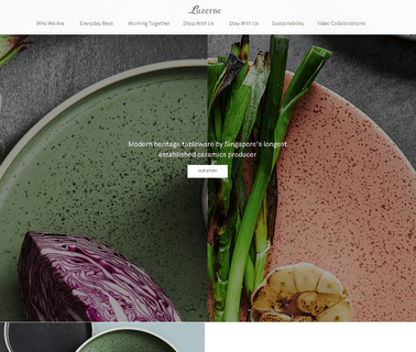 Luzerne modern tableware