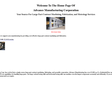 Advance Mfg. Corp mill boring