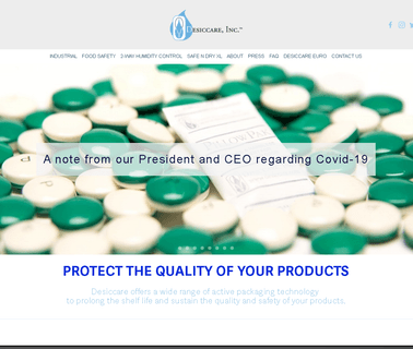 Desiccare, odor control