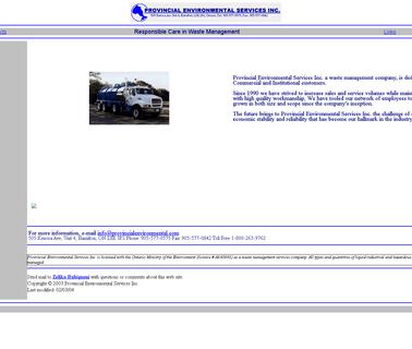 Provincial Environmental Services environmental waste