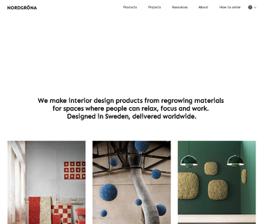 Nordgrona; Sound Absorbers Made From Reindeer Moss high class table