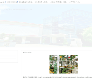 Da Tsai Stainless Steel metals rolled