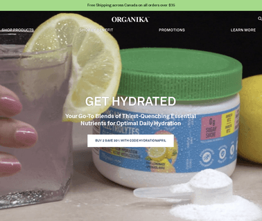 Organika Health Products supplements joint health