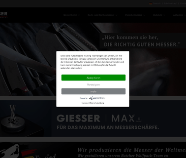 Johannes Giesser Messerfabrik Gmbh knives table