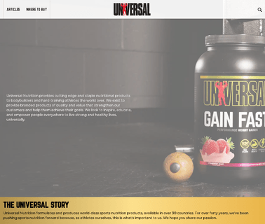 Universal Nutrition snacks full