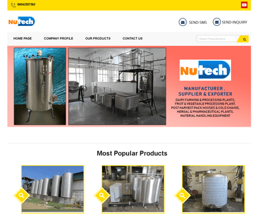 Nu-Tech Dairy Engineers dry equipment