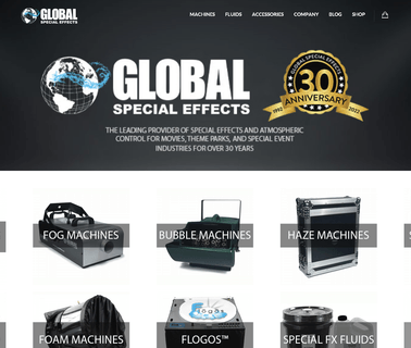 Global Special Effects machines available