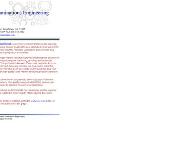 Premiere Laminations Engineering coatings services