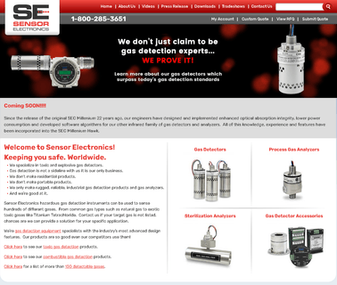 Sensor Electronics Corporation calibration infrared