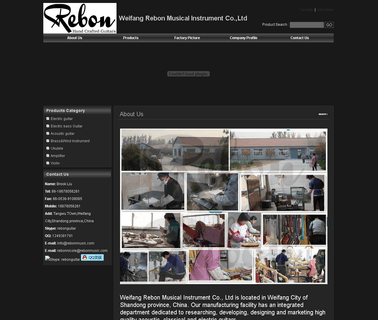 Weifang Rebon Musical Instrument acoustic guitar electric