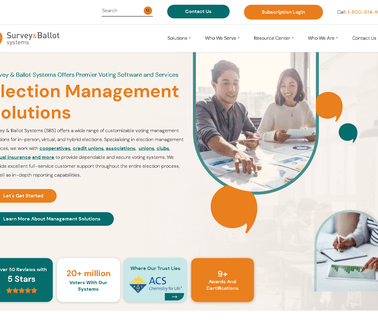 Secure Online & in Person Election Services; Ballot election
