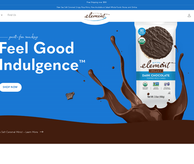 Home - Element Snacks chocolate covered caramels