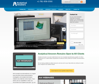 Analytical Answers Analytical Lab Boston lab materials