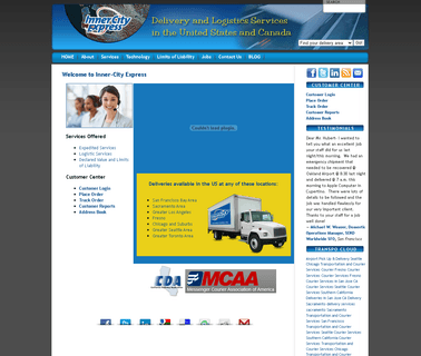 Transportation Courier Shipping and Freight Services in transportation