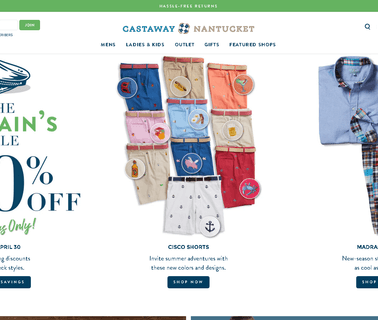 Castaway, Nantucket Island contemporary fabric