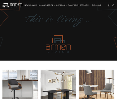 Armen Living Furniture dust collection table