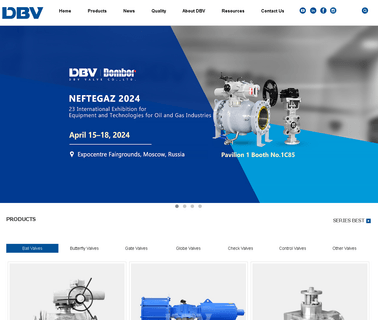 Dbv Armaturen metal seated ball valve