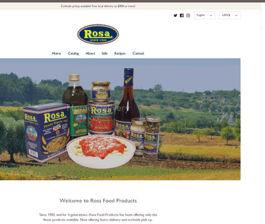 Rosa Food Products Co. spices fruit