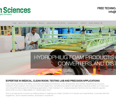 Foam Sciences Foamsciences.com medical silicone