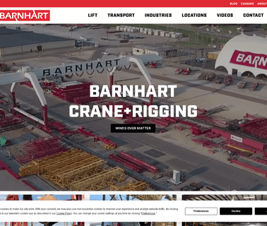 Barnhart Crane & Rigging Co. industry power