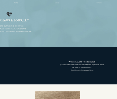 J Kleinhaus & Sons diamonds loose