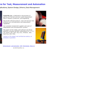 Femtotek Software for Test Measurement and Automation engineering data