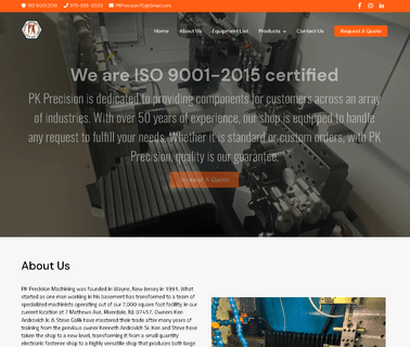P. K. Precision Machining precision machining