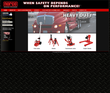 Norco Industries garage automotive lift