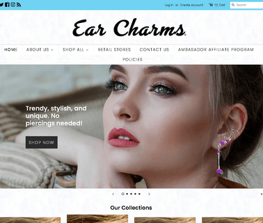 Ear Charms  zirconia diamond