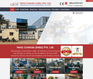 Home Page machine line