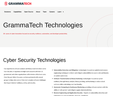 Grammatech; Software Assurance and Cyber Security cuddeback attack